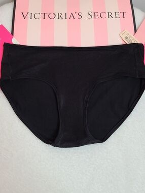 Y2K Victoria's Secret Fabulous Satin Hiphugger Panty Size Lg Black